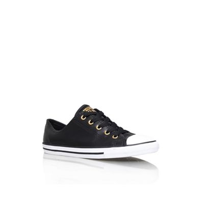 Black 'CT Dainty leather Low' flat lace up sneakers